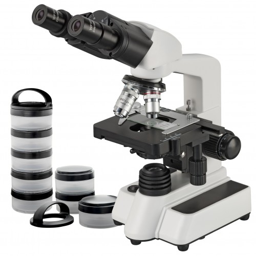 Microscopio binocular...
