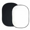 Fondo Ovalado Plegable Br-3 180x240 cm Bresser - negro/blanco