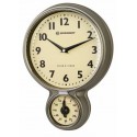 Reloj clásico de acero inoxidable estilo retro MyTime Bresser - plateado