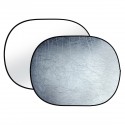 Reflector plegable 2-en-1 BRESSER TR-8 plata/blanco de 90x120cm