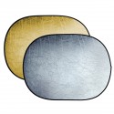 Reflector plegable 2 en 1 BR-TR5 oro/plata de 90x120cm Bresser