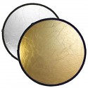 Reflector plegable 2 en 1 BR-TR5 oro/plata de 60cm ronda Bresser