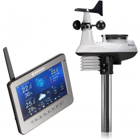 Bresser, BRESSER 4-Day 4CAST WLAN Weather Station with 7-in-1 Outdoor  Sensor