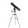 BRESSER Galaxia 114/900 EQ-Sky Telescopio Newton Diseño de carbono con Adaptador de Cámara de Smartphone